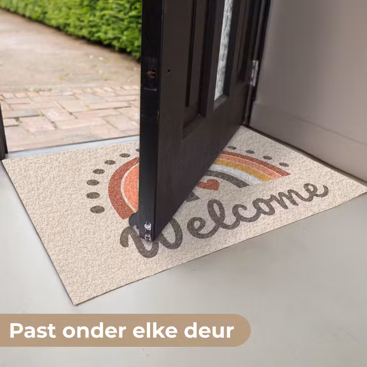 Welkom - Regenboog - Kleurrijk Deurmat klein -USP_NL