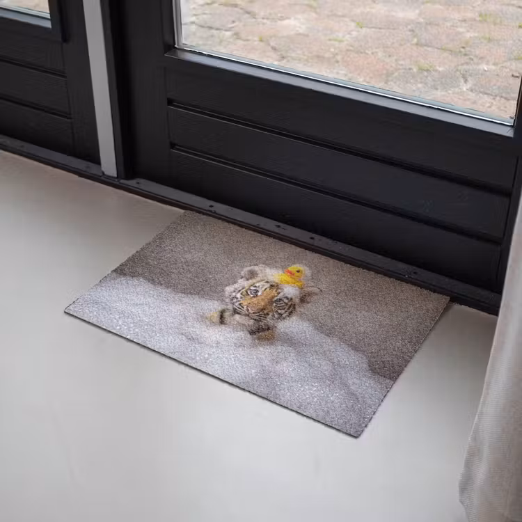 Welpje - Bad - Geel Deurmat klein -sfeer2