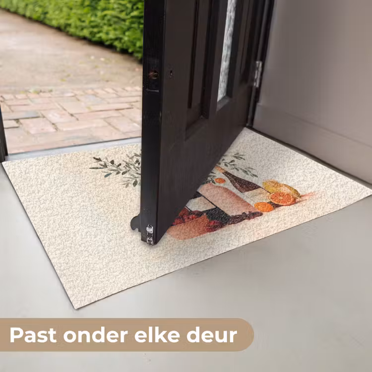 Wijnflessen - Takken - Sinaasappels Deurmat klein -USP_NL