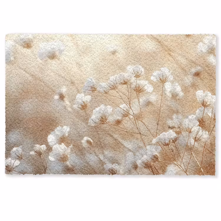 Wilde - Bloemen - Wit Deurmat klein -zkaufland3d
