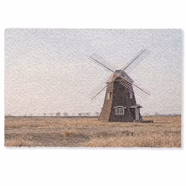 Windmolens - Landschap - Veld Deurmat klein -zkaufland3d