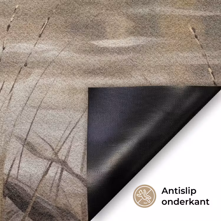 Winterkoninkje - Tak - Rivier - Natuur - Sfeervol Deurmat klein -antislip_NL