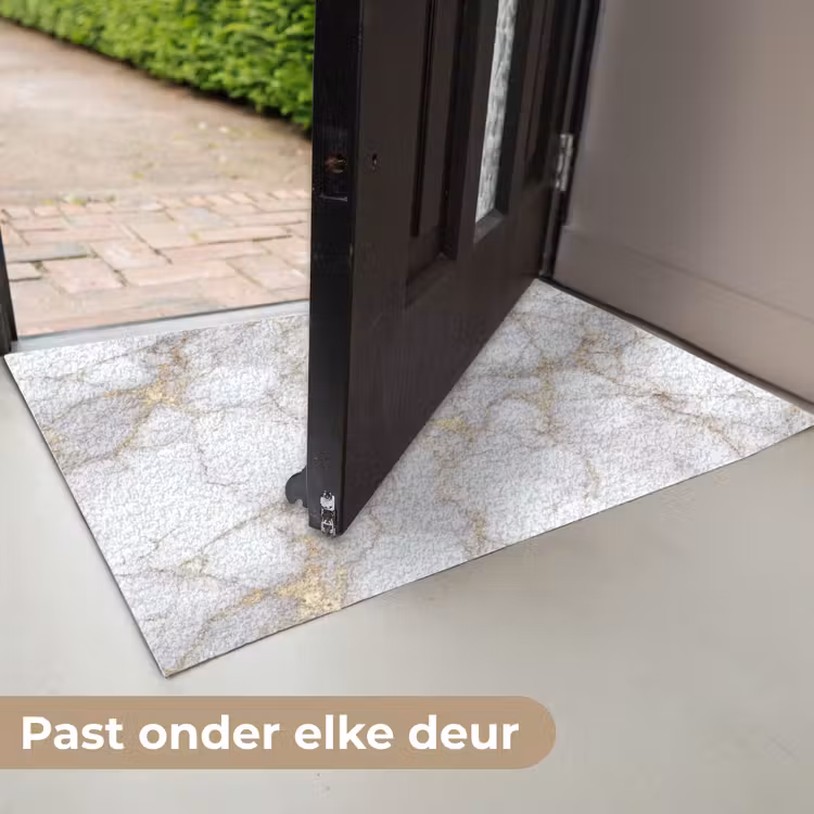 Wit - Goud - Marmer - Grijs Deurmat klein 898 -USP_NL