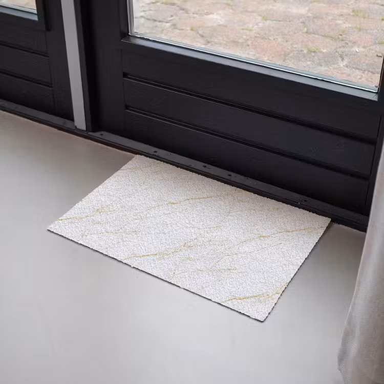 Wit - Marmer - Goud - Luxueus Deurmat klein 898 -sfeer2