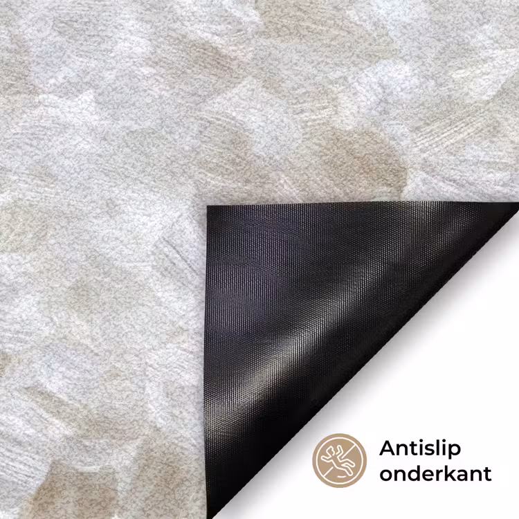 Wit - Penseelstreken - Reliëfeffect Deurmat klein 898 -antislip_NL