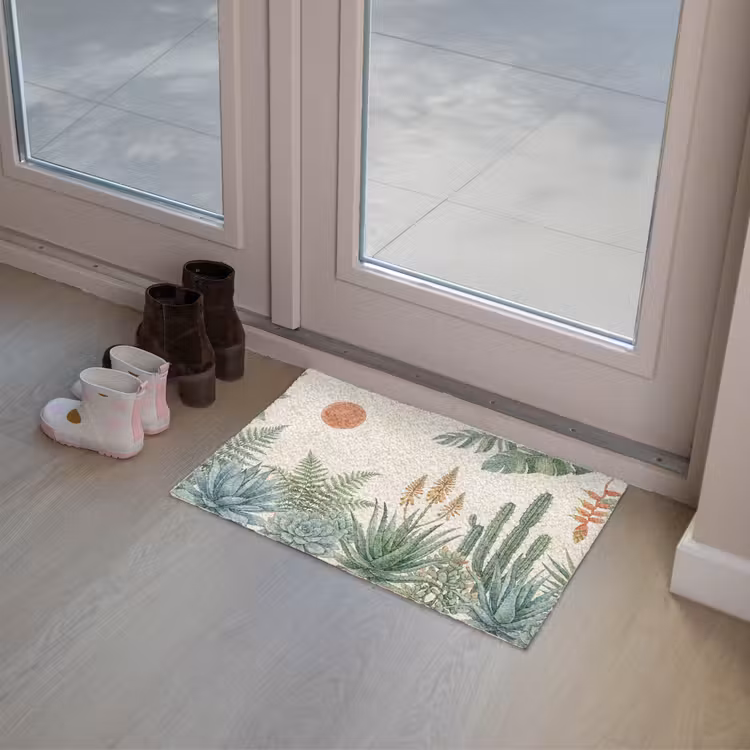 Woestijn - Planten - Groen Deurmat klein -sfeer3