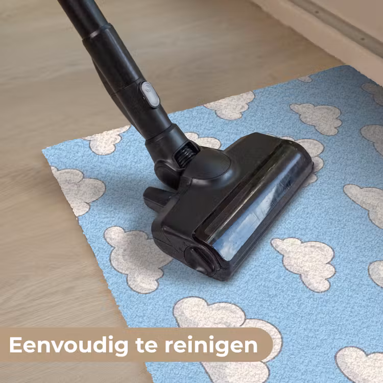 Wolk - Cartoon - Lucht - Blauw - Wit Deurmat klein -reinigen_NL