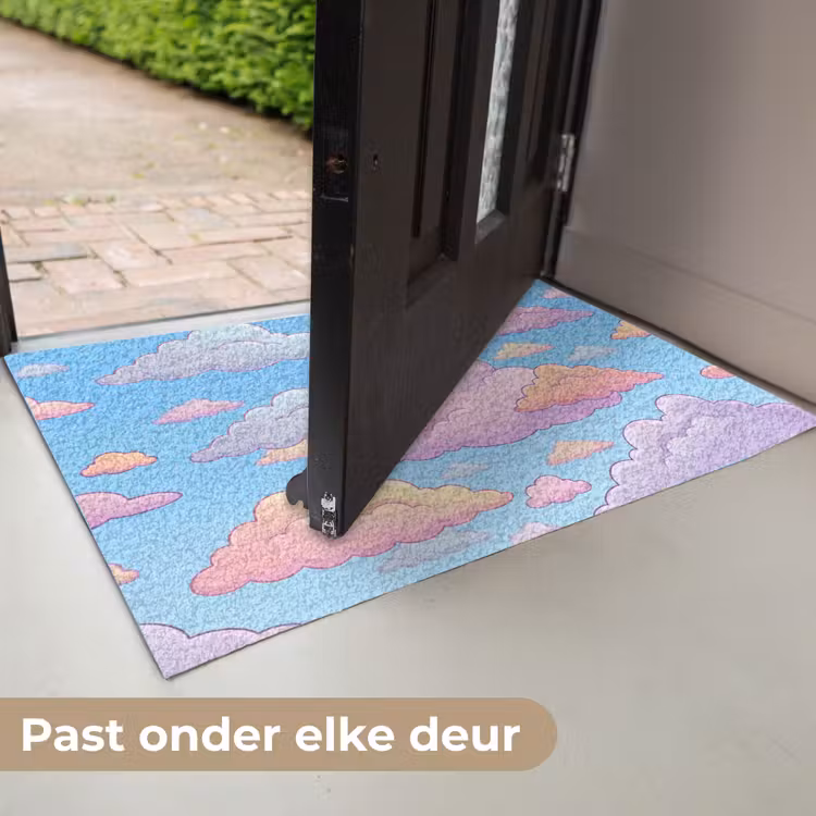 Wolk - Lucht - Natuur - Illustratie - Pastel Deurmat klein -USP_NL