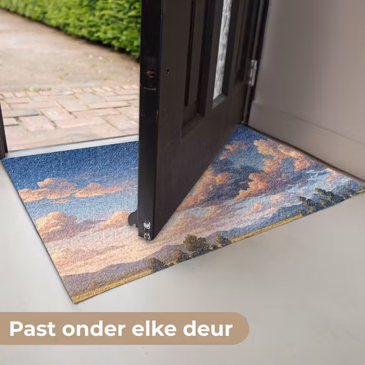 Wolken - Daghemel - Natuur - Illustratie - Oranje Deurmat klein -USP_NL
