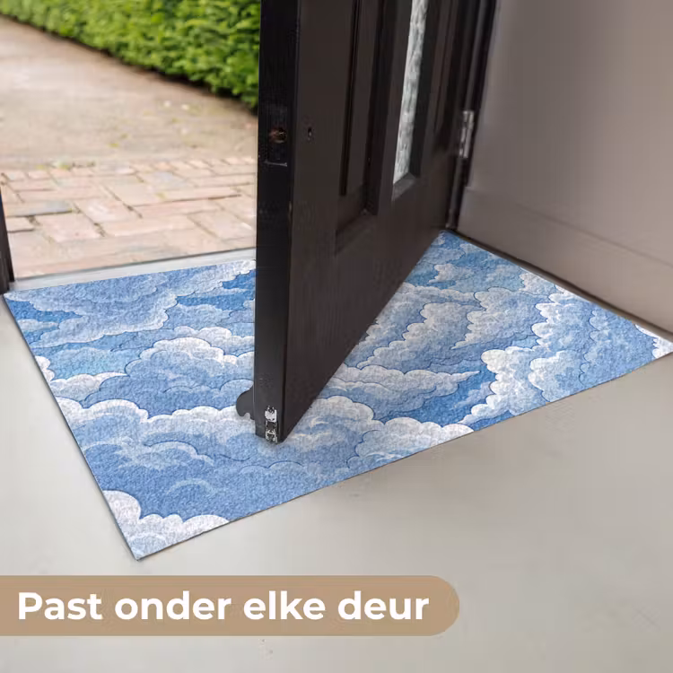 Wolken - Hemel - Abstract - Wit Deurmat klein -USP_NL