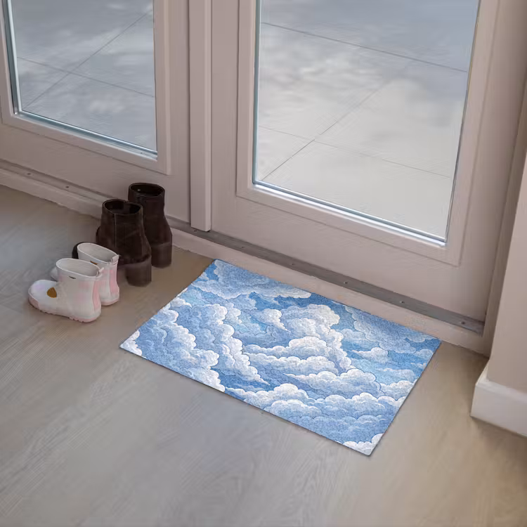Wolken - Hemel - Abstract - Wit Deurmat klein -sfeer3