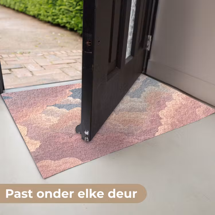 Wolken - Lucht - Natuur - Pastel - Roze Deurmat klein -USP_NL