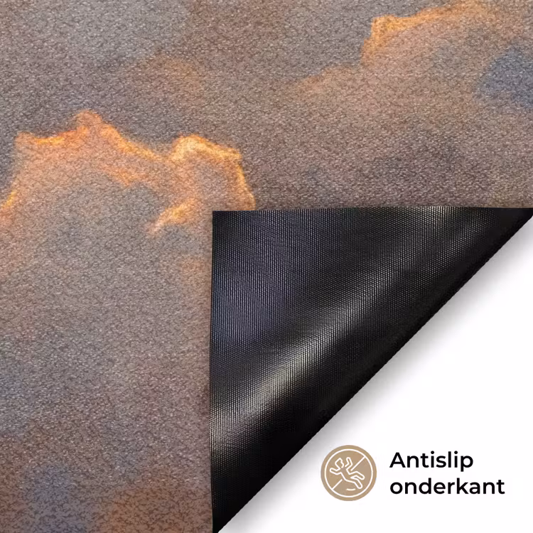 Wolken - Zonsondergang - Natuur - Abstract - Goud Deurmat klein -antislip_NL