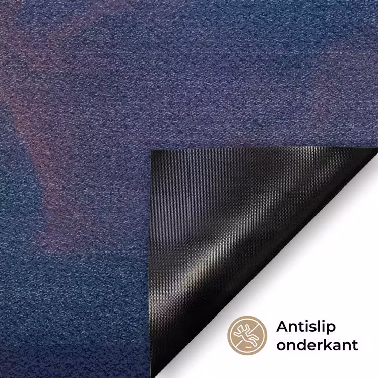 Wolken - Zonsondergang - Natuur - Oranje - Blauw Deurmat klein -antislip_NL