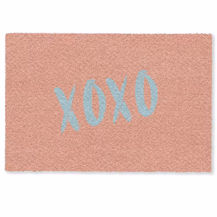 XOXO - Blauw - Perzikkleur Deurmat klein -zkaufland3d