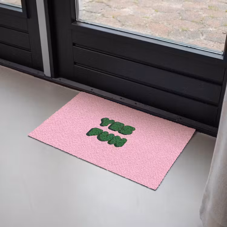 Yes fun - Groen - Roze Deurmat klein -sfeer2