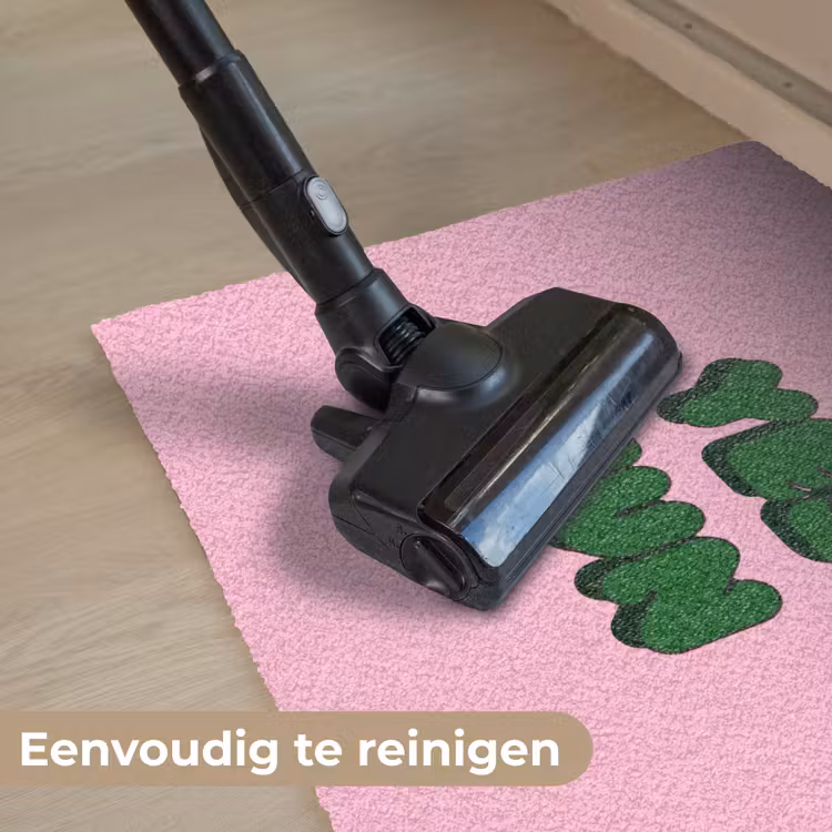 Yes fun - Groen - Roze Deurmat klein -reinigen_NL