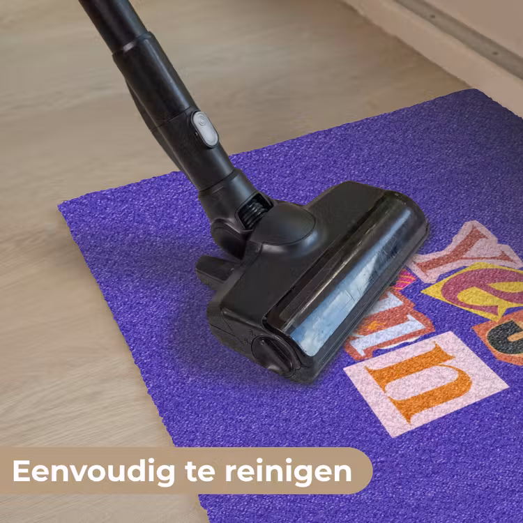 Yes fun - Kleurrijk - Collage-stijl Deurmat klein -reinigen_NL