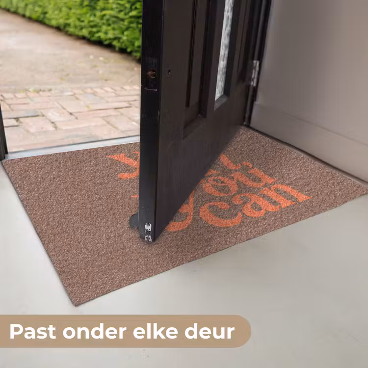 Yes girl you can - Oranje - Bruin Deurmat klein -USP_NL