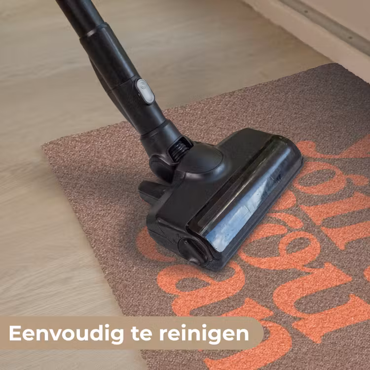 Yes girl you can - Oranje - Bruin Deurmat klein -reinigen_NL