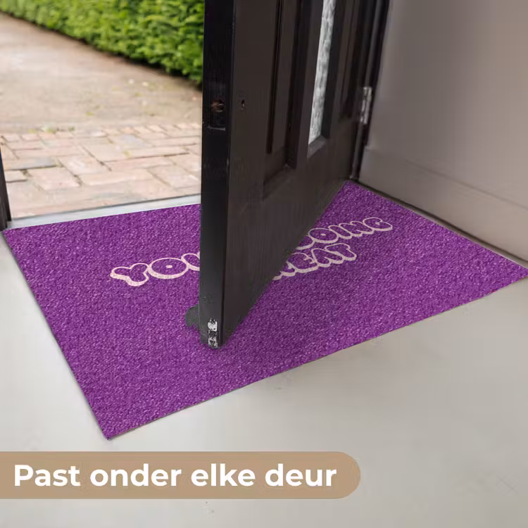 You're doing great - Paars - Bubble letters Deurmat klein -USP_NL