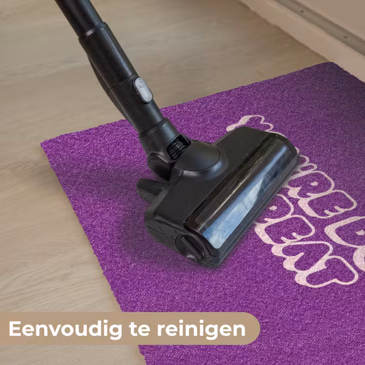 You're doing great - Paars - Bubble letters Deurmat klein -reinigen_NL