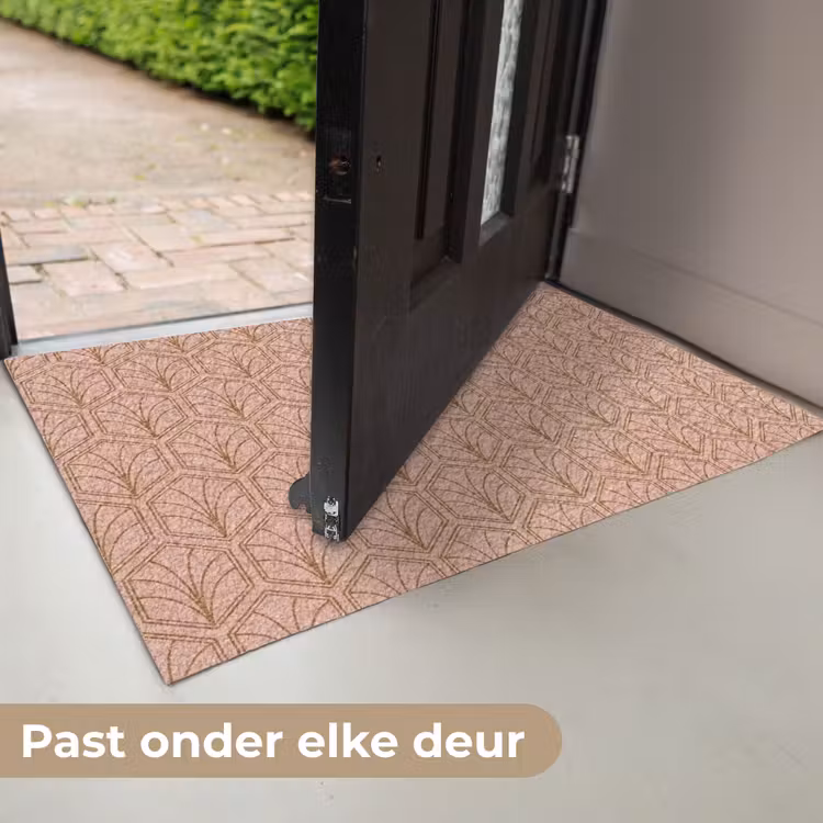 Zalmroze - Patroon - Geometrisch Deurmat klein 898 -USP_NL