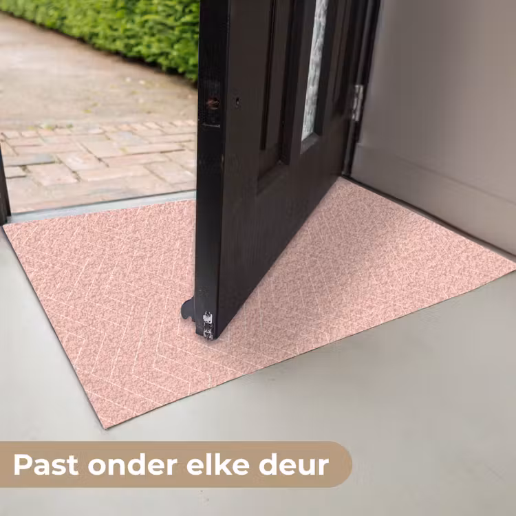 Zalmroze - Strepen - Patroon Deurmat klein 898 -USP_NL