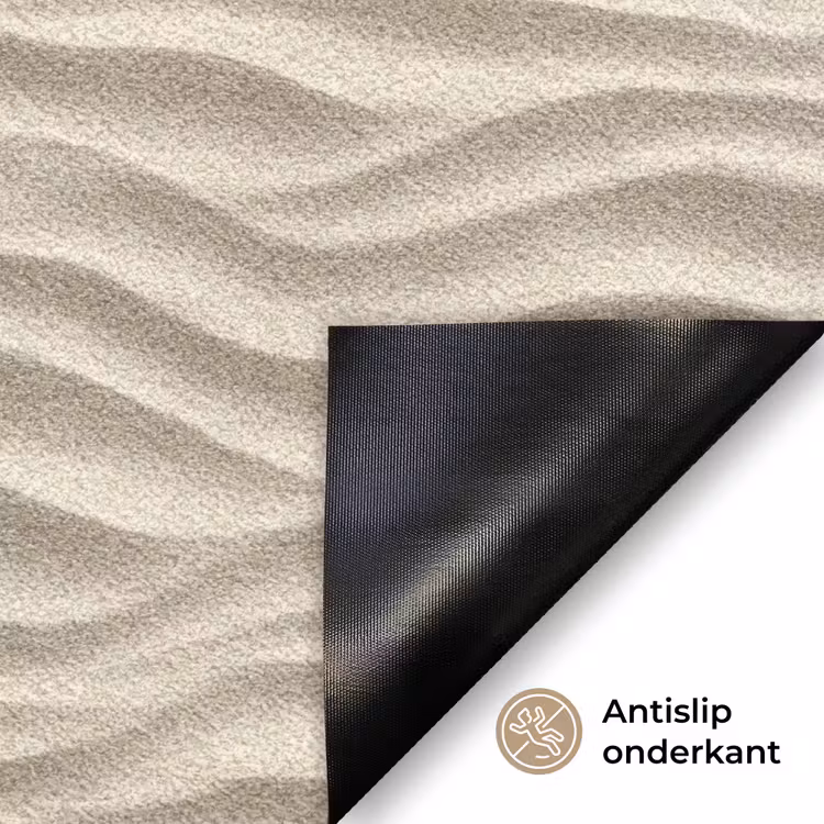 Zand - Golven - Beige Deurmat klein 898 -antislip_NL