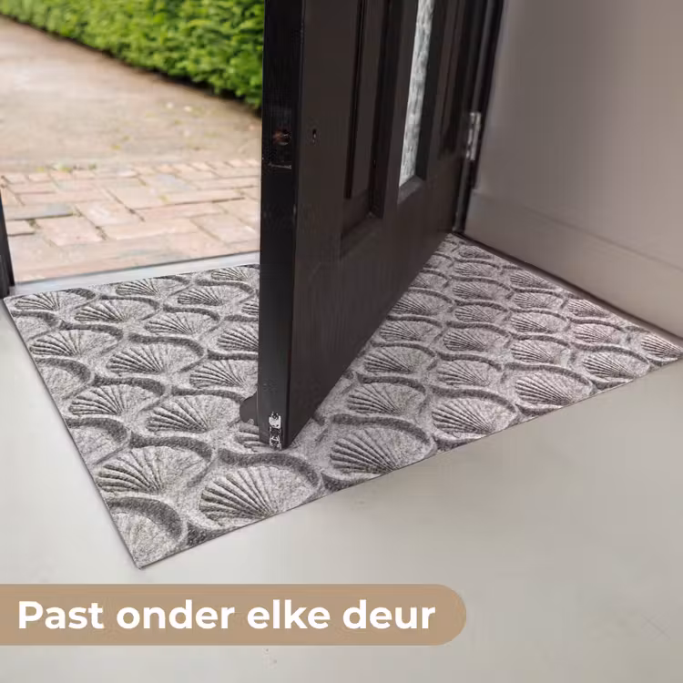 Zand - Schelpenvorm - Grijs Deurmat klein 898 -USP_NL