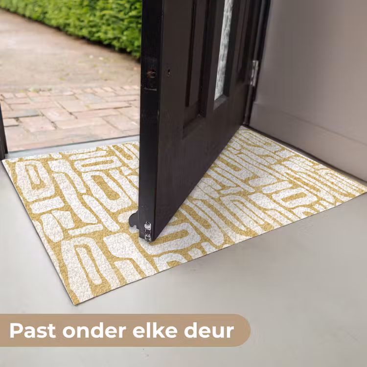 Zandkleur - Wit - Patroon Deurmat klein 898 -USP_NL