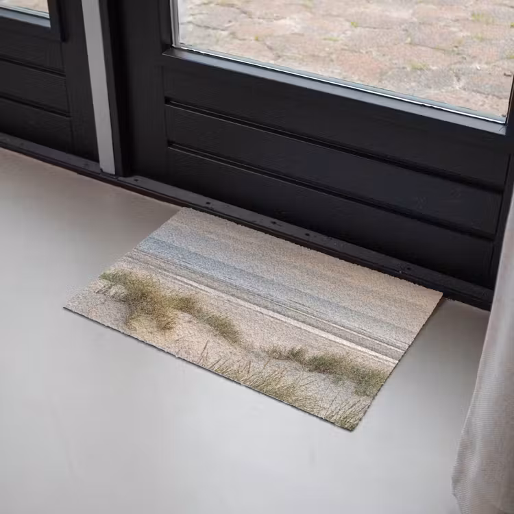 Zandstrand - Bewolkt - Duinen Deurmat klein -sfeer2