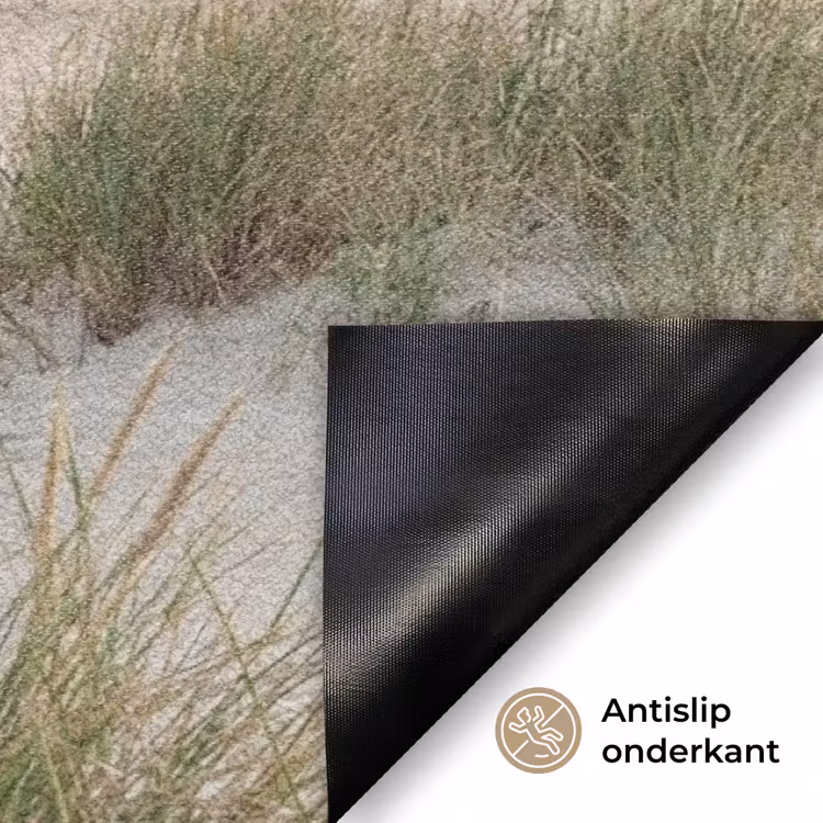 Zandstrand - Bewolkt - Duinen Deurmat klein -antislip_NL