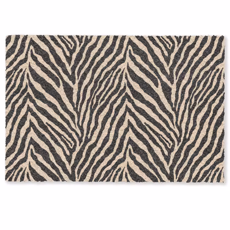 Zebra - Klassiek - Zwart Deurmat klein 898 -zkaufland3d