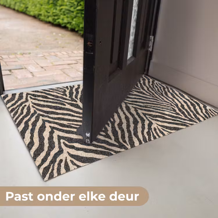 Zebra - Klassiek - Zwart Deurmat klein 898 -USP_NL