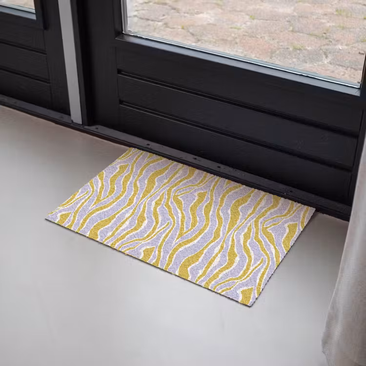 Zebra - Modern - Meerkleurig Deurmat klein 898 -sfeer2