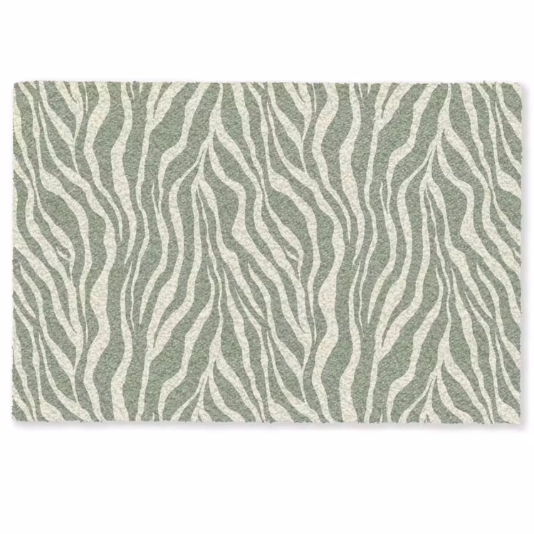 Zebra - Motief - Groen Deurmat klein 898 -zkaufland3d