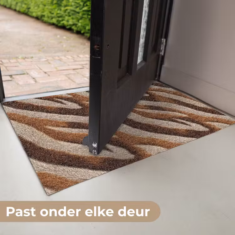 Zebra - Patroon - Bruin Deurmat klein 898 -USP_NL