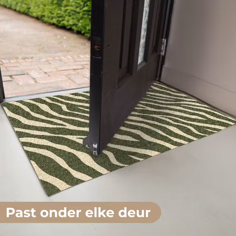 Zebra - Patroon - Groen Deurmat klein 898 -USP_NL