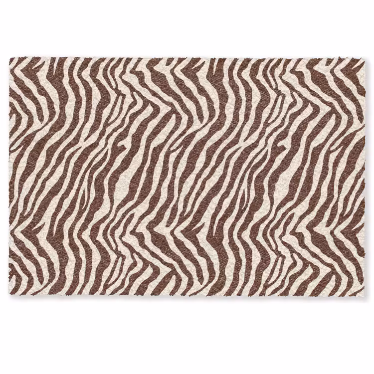 Zebra - Patroon - Zwart - Wit Deurmat klein 898 -zkaufland3d