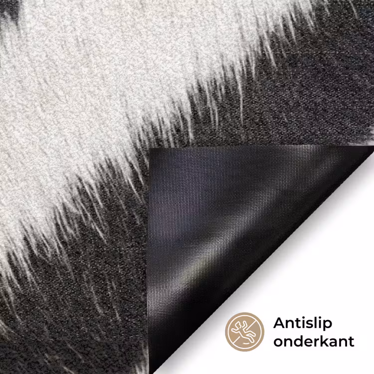 Zebra - Vacht - Klassiek - Zwart - Wit Deurmat klein -antislip_NL