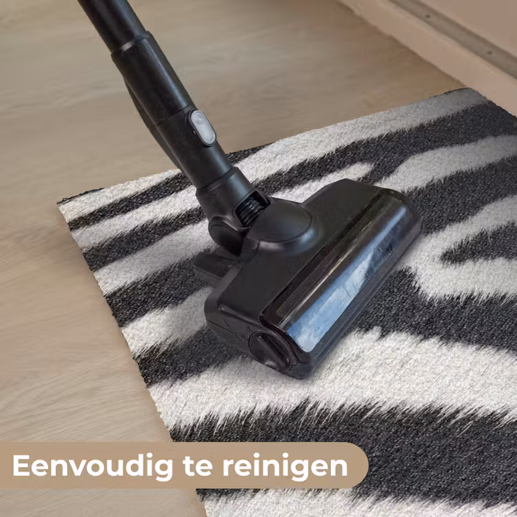 Zebra - Vacht - Klassiek - Zwart - Wit Deurmat klein -reinigen_NL