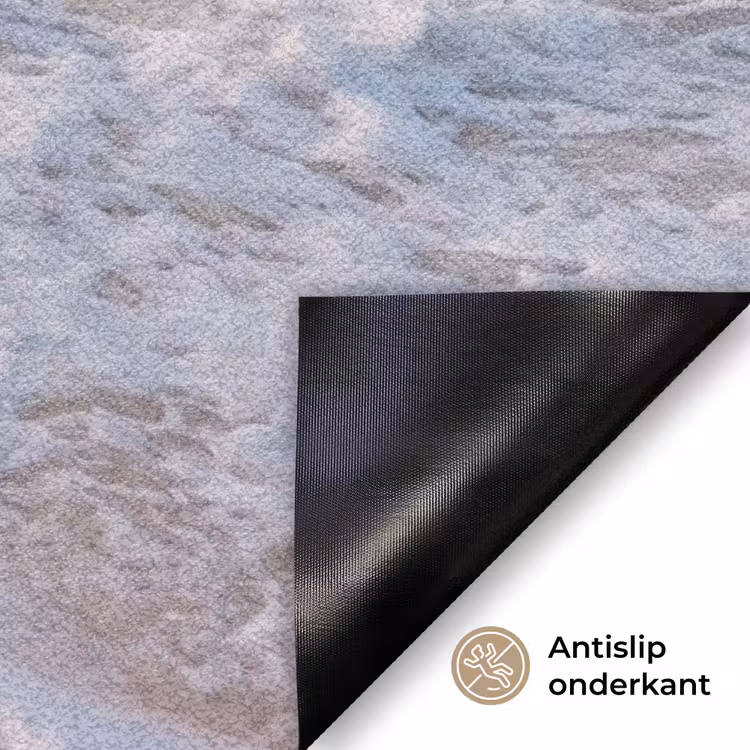Zee - Golven - Strand - Natuur - Wit Deurmat klein -antislip_NL