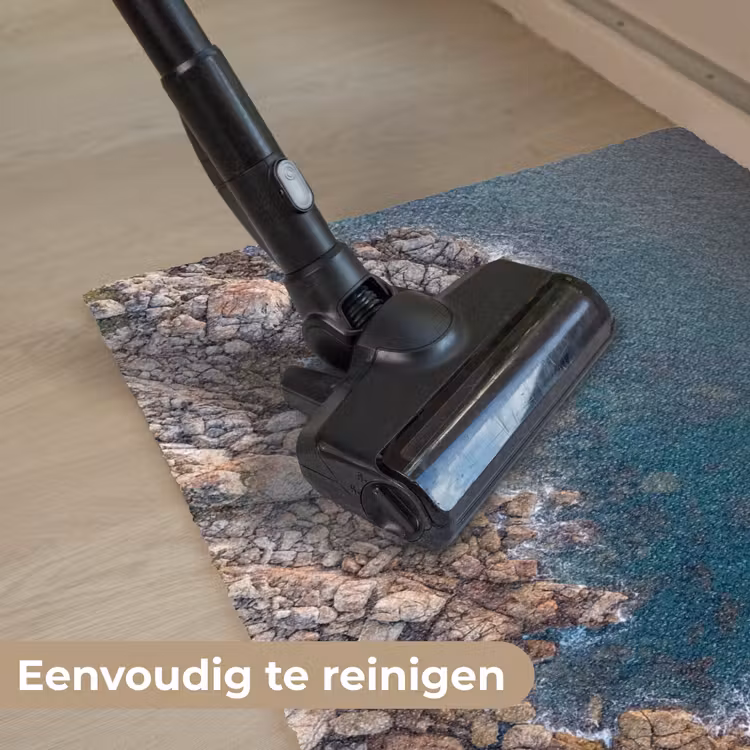 Zee - Kustlijn - Natuur - Abstract - Blauw Deurmat klein -reinigen_NL