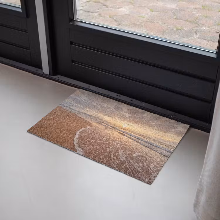 Zee - Kustlijn - Wolken - Landschap - Oranje Deurmat klein -sfeer2
