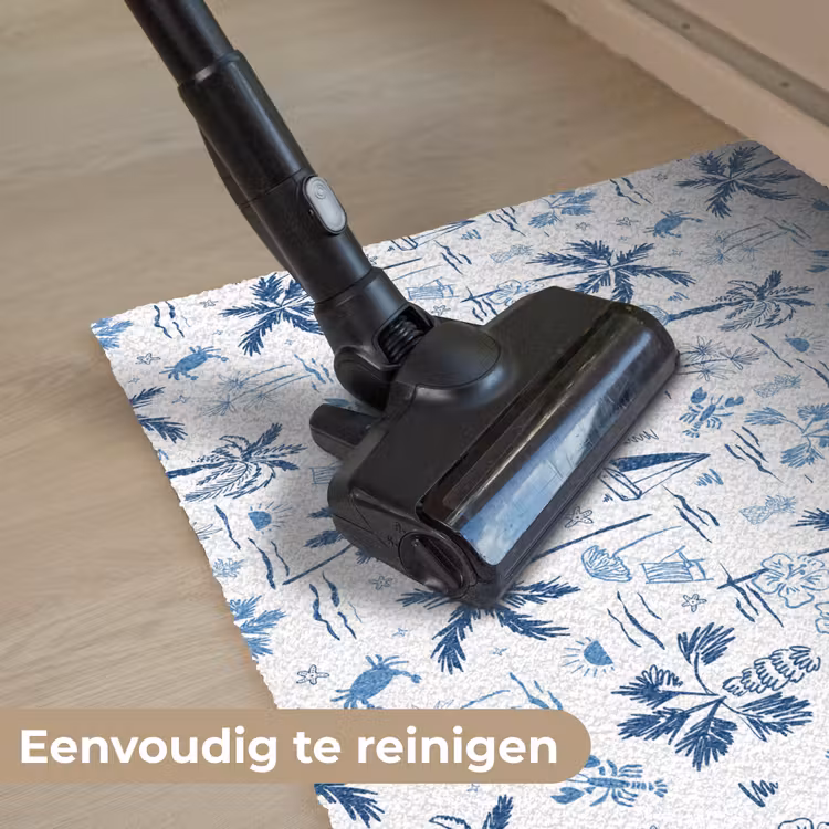 Zee - Patroon - Blauw - Wit Deurmat klein 898 -reinigen_NL