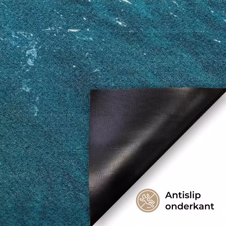 Zee - Strand - Golven - Natuur - Blauw Deurmat klein -antislip_NL