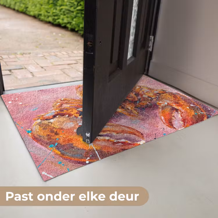 Zeeleven - Kreeft - Spatters - Abstract - Roze Deurmat klein -USP_NL