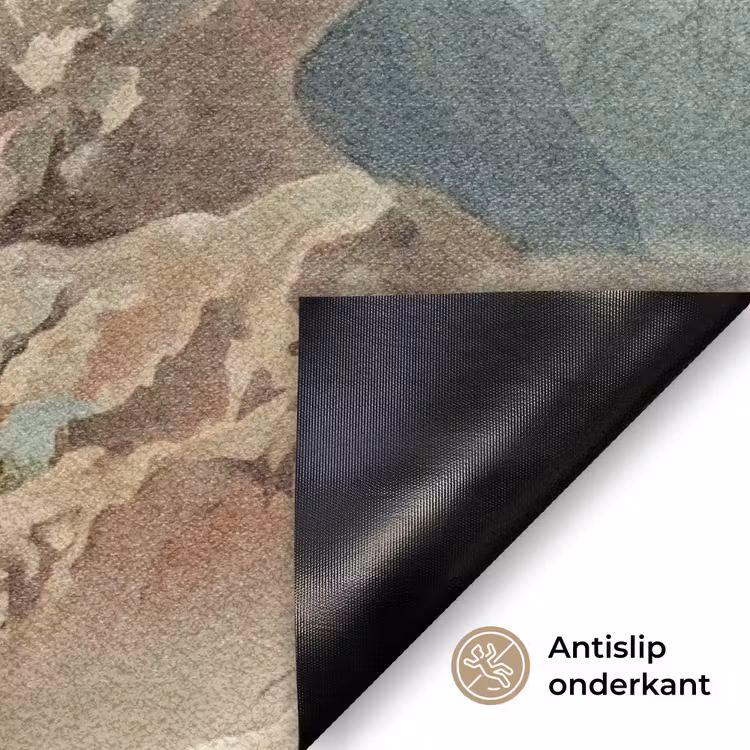 Zeeleven - Kwal - Onderwater - Illustratie - Beige Deurmat klein -antislip_NL