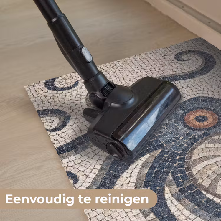 Zeeleven - Mozaïek - Kunst - Vintage - Beige Deurmat klein -reinigen_NL